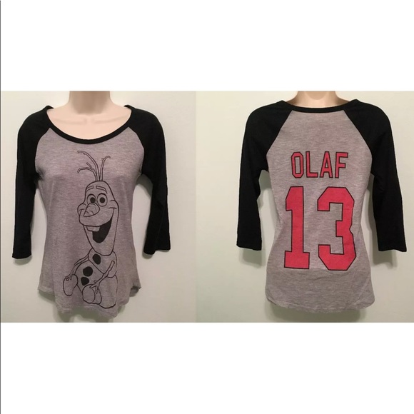 Disney Tops - Disneys Olaf 3/4 seeve tee size small